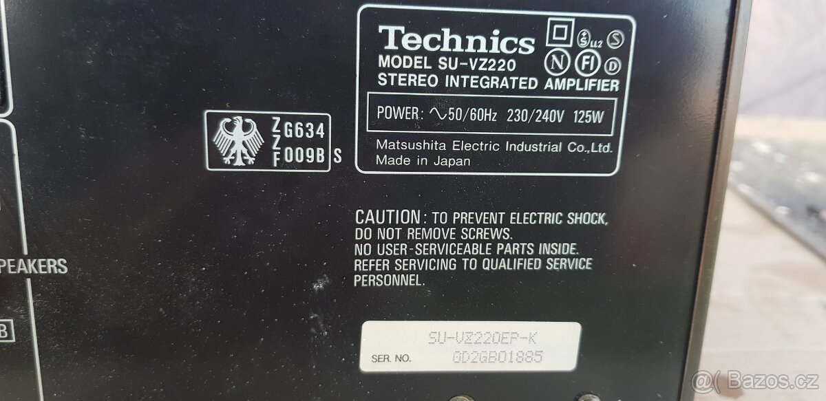 Technics zesilovač - 7