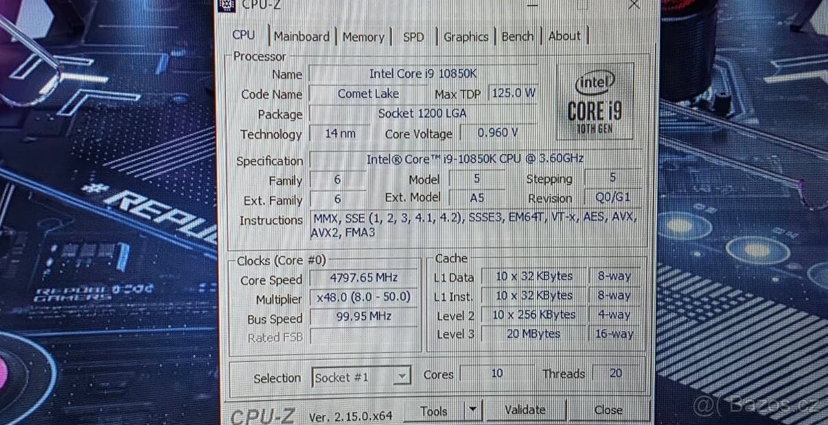 Herní PC 10850k RTX4080 32gb - 7