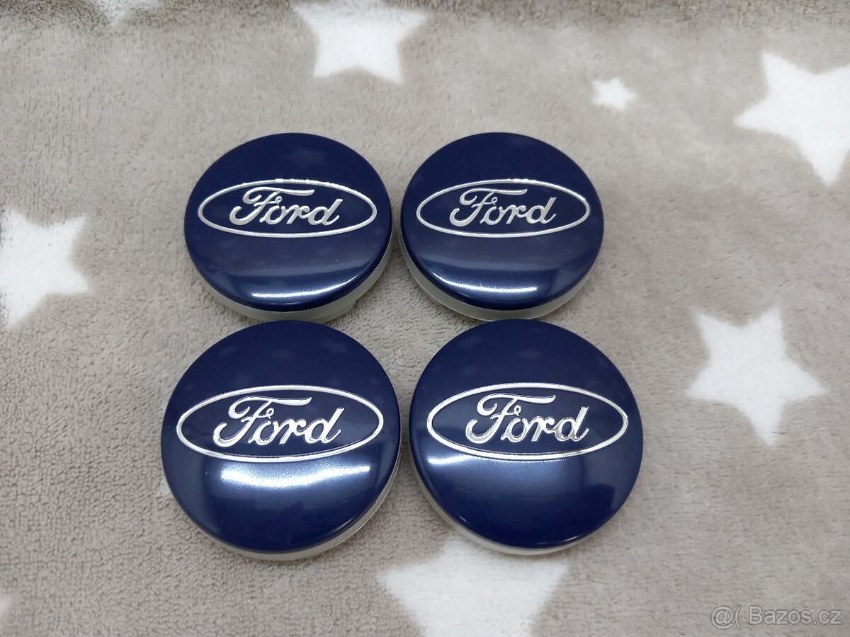Středové krytky Ford, 54x52mm Modré - 7