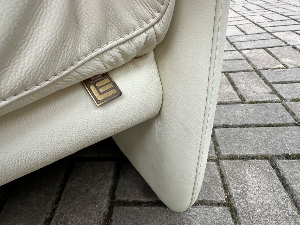 Kožená sedací souprava Elastoform® 3+2 VÝBORNÝ STAV - 7