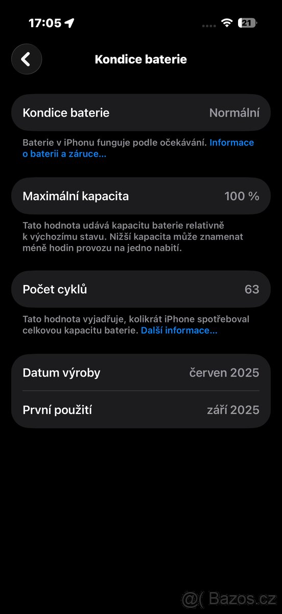 iPhone 17, 256 GB – jako nový, 100% baterie, záruka iStyle - 7