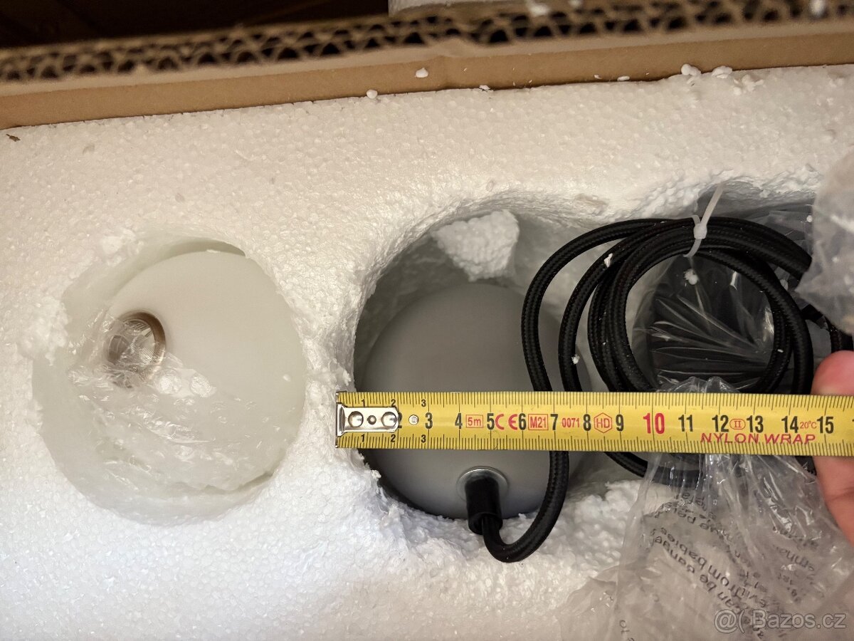 3x Dizajnovy Luster Sivy, Cierny, Ruzovy - 7