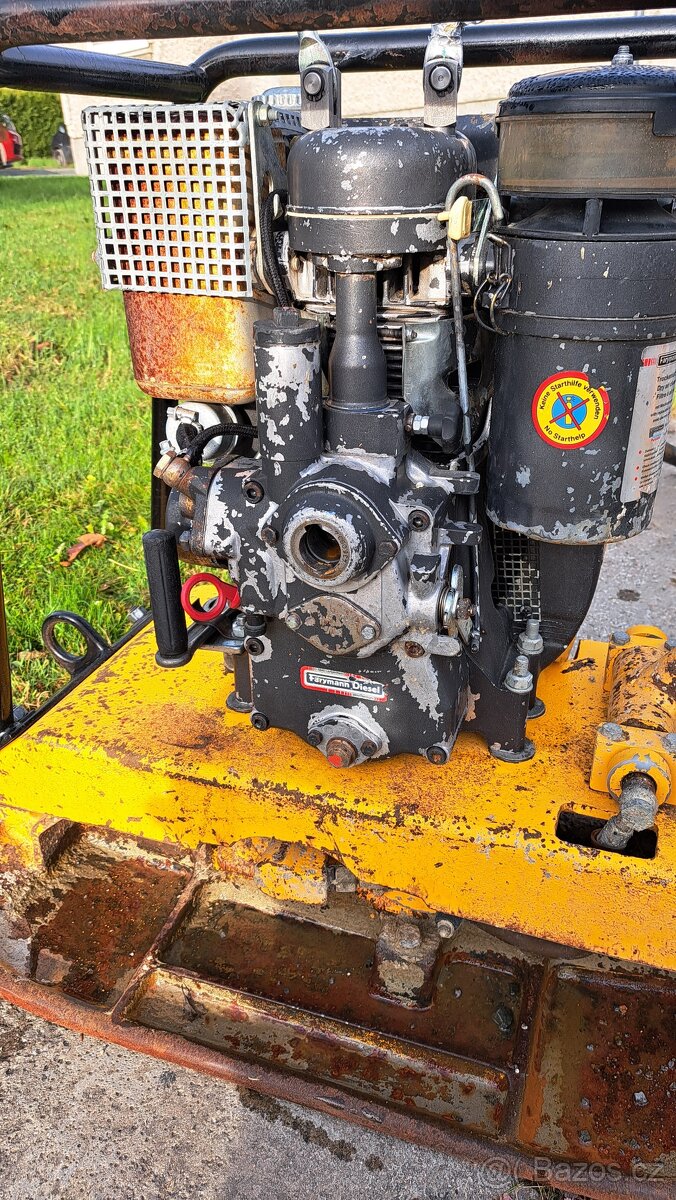 Vibracni deska Wacker Neuson 2450, 150kg, Farymann + vozik - 7