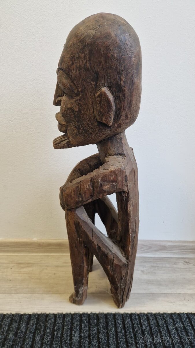 Dvojice ancestorálních figur kmen IGBO - Nigérie, dovoz 1950 - 7