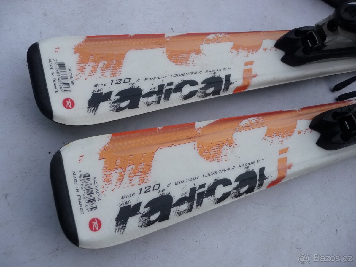 363. Detske lyže ROSSIGNOL - 120cm + boty SALOMON 37 eu SET - 7