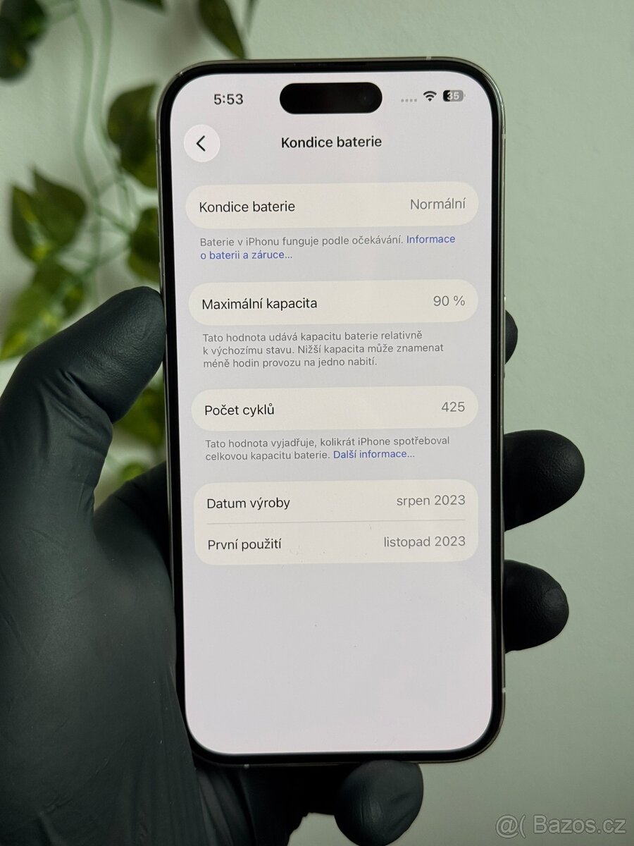 iPhone 15 Pro 128GB bílý - 7