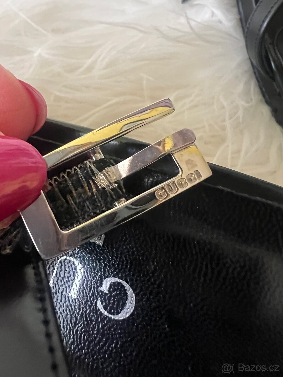 GUCCI ORIGINÁL SPOLEČENSKÉ BOTY NA KLÍNKU NA PODPATKU VEL.37 - 7