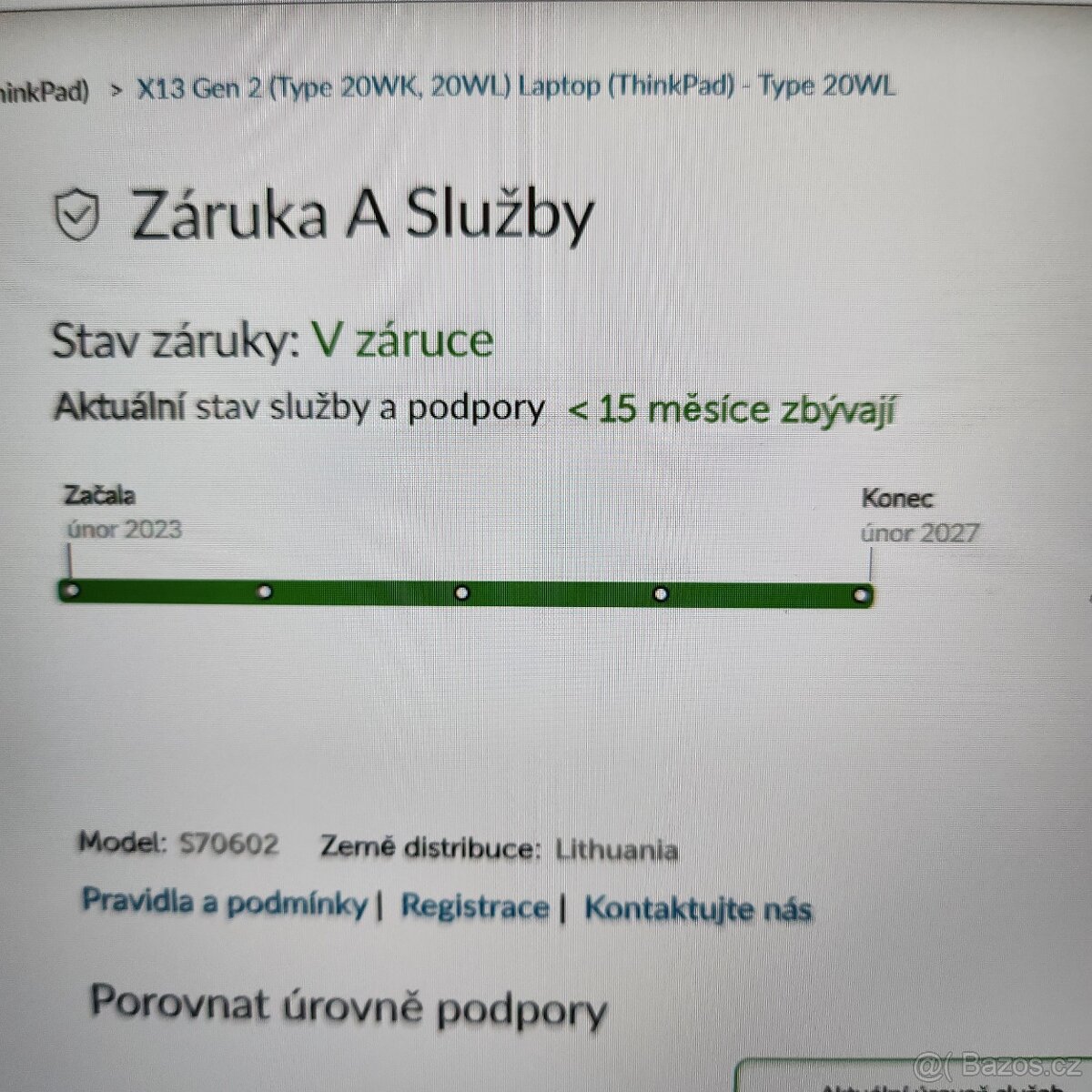 Lenovo Thinkpad X13 G2 /Záruka_2027/11.gen/512GB/16GB/16:10 - 7