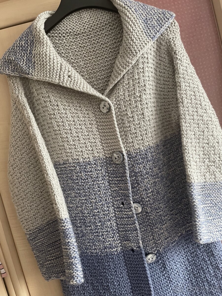 Damsky dlouhý Pletený kabát - 7