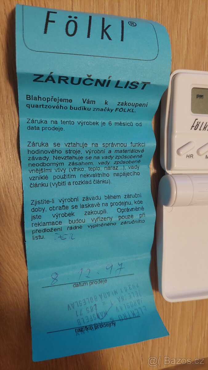 Digitální hodiny budík - 7