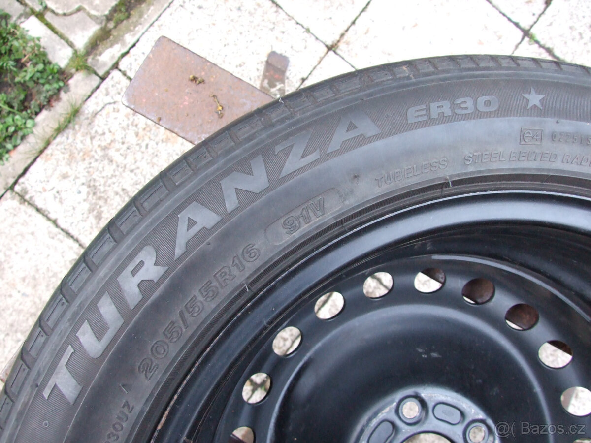 2x zánovní disky a pneu - Ford, Volvo,Jaguar 205/55R16 - 7