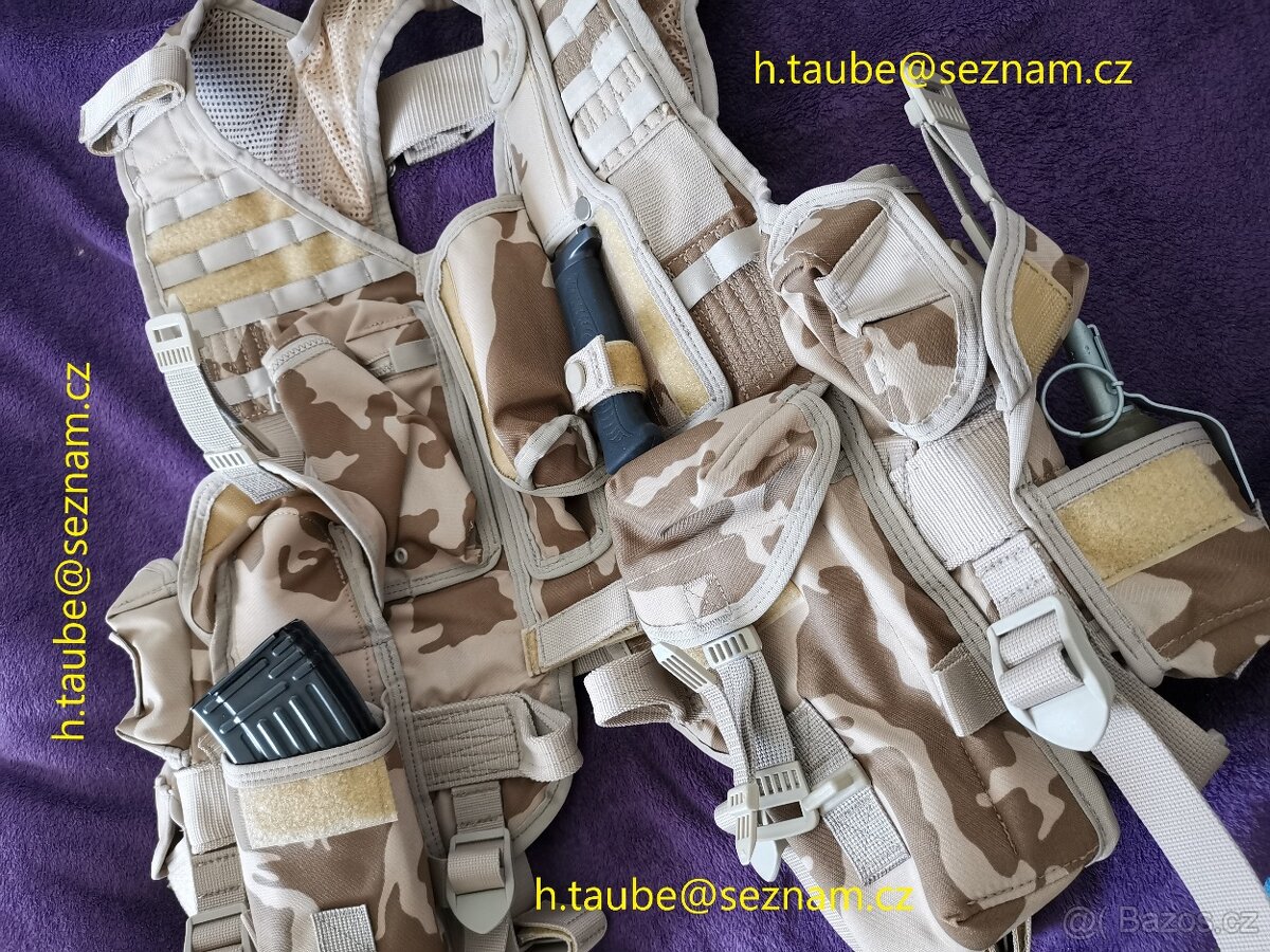 taktická vesta ačr pouštní vojenská samopal balistická - 7