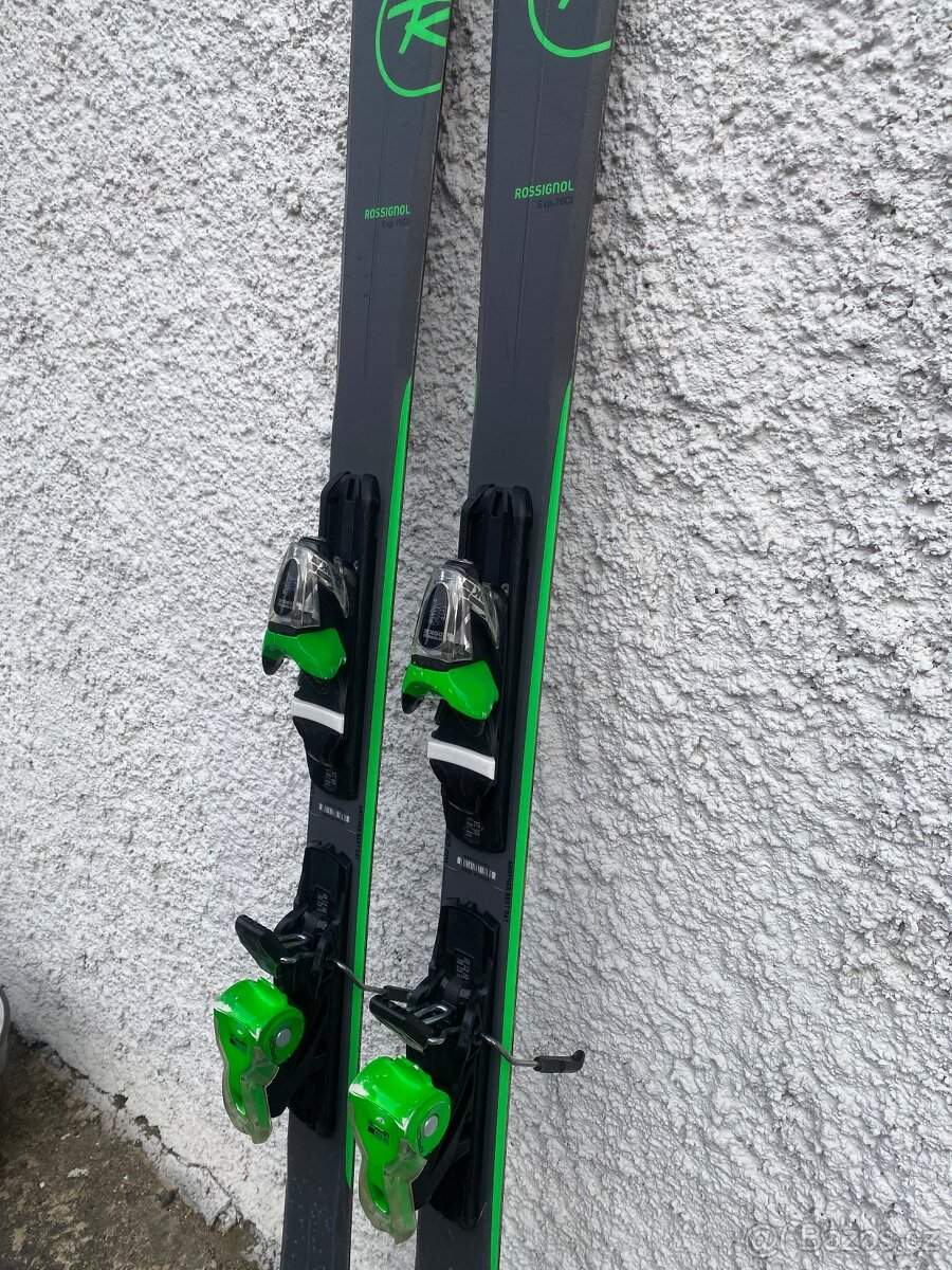 Lyže Rossignol 162cm + lyžáky + hůlky - 7