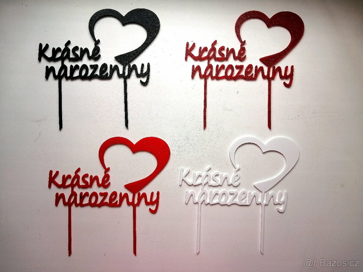 3D tisky - ZÁPICHY NA DORTY - 7