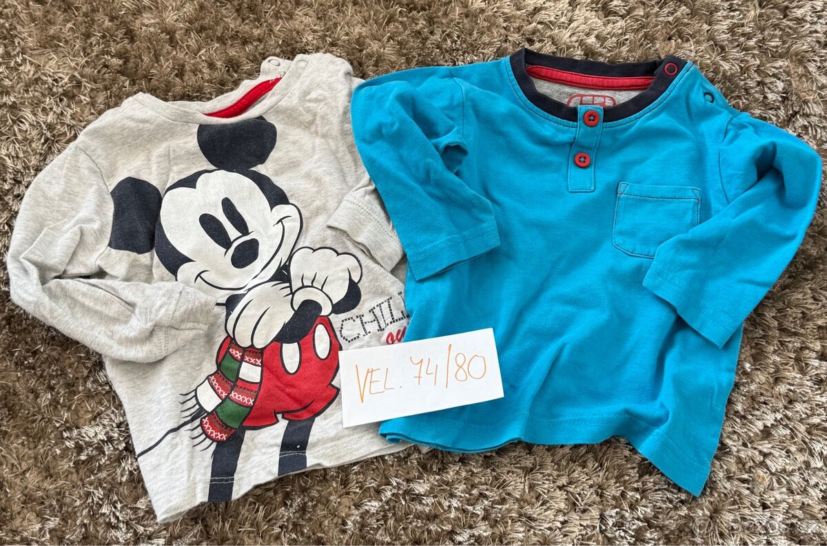 Trička pro chlapečka 33 KS, vel 74 - 86 - 7