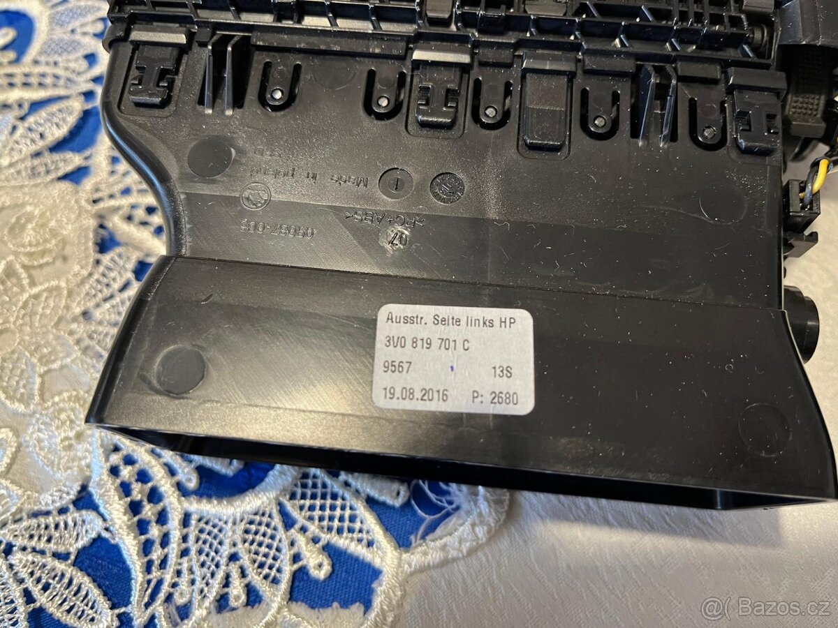 Výdechy topení (klimatizace) Škoda Superb 3 - 7