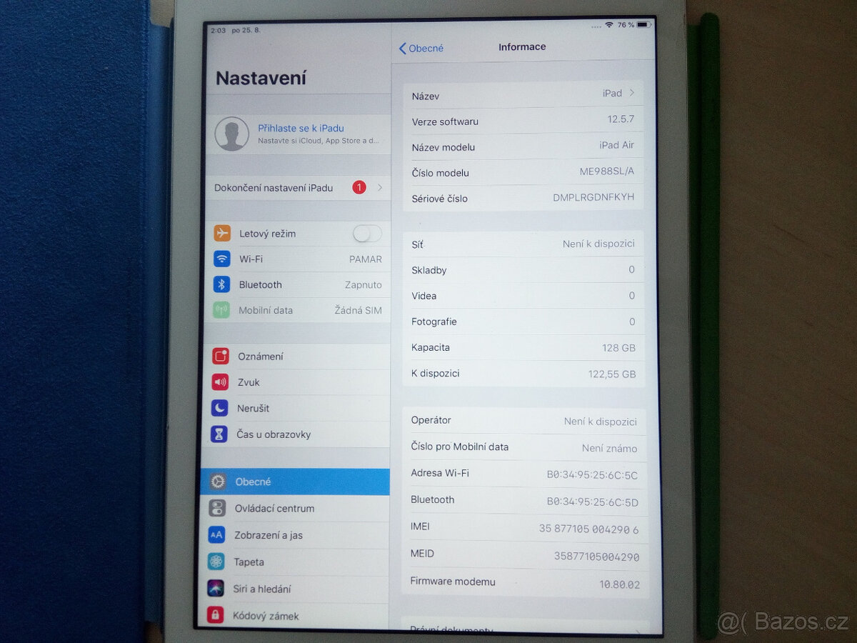 Apple iPad Air 9,7", 128GB - 7