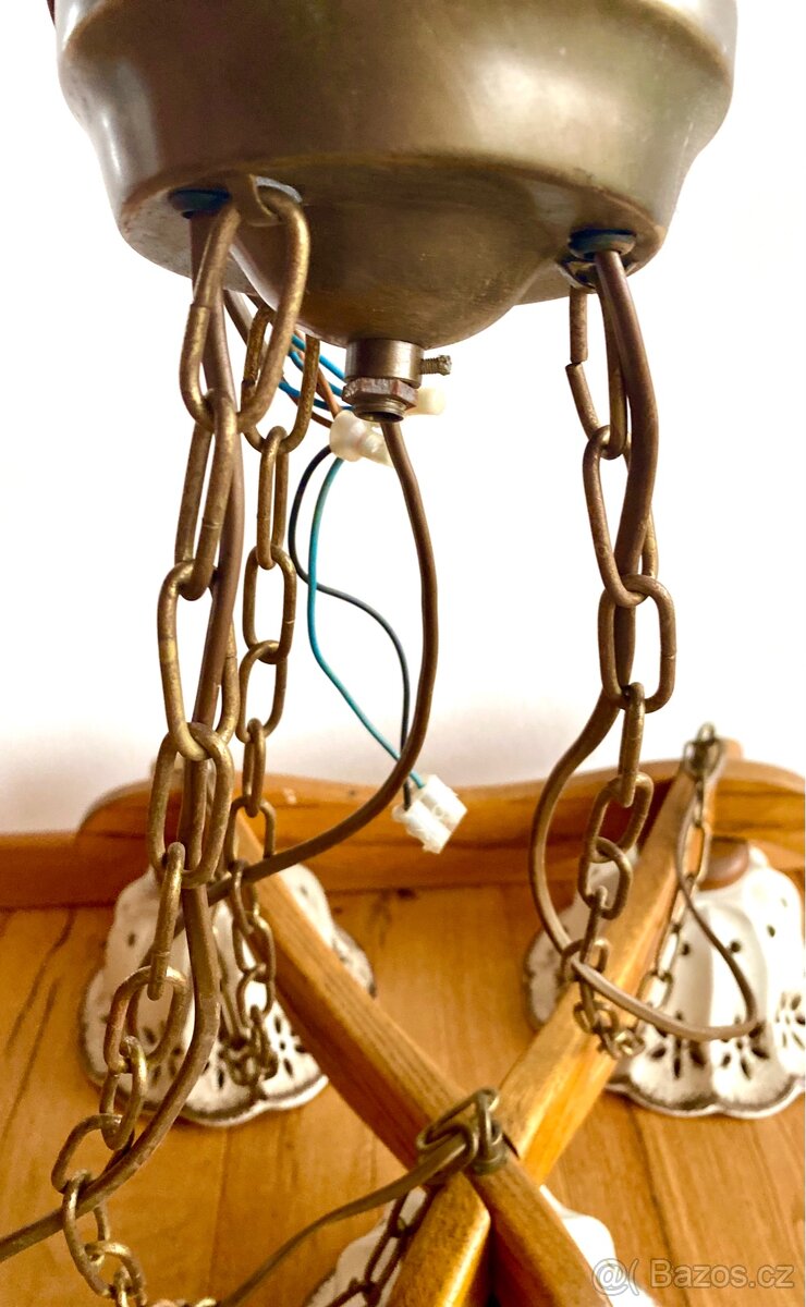 Starý krásný romantický lustr - 7