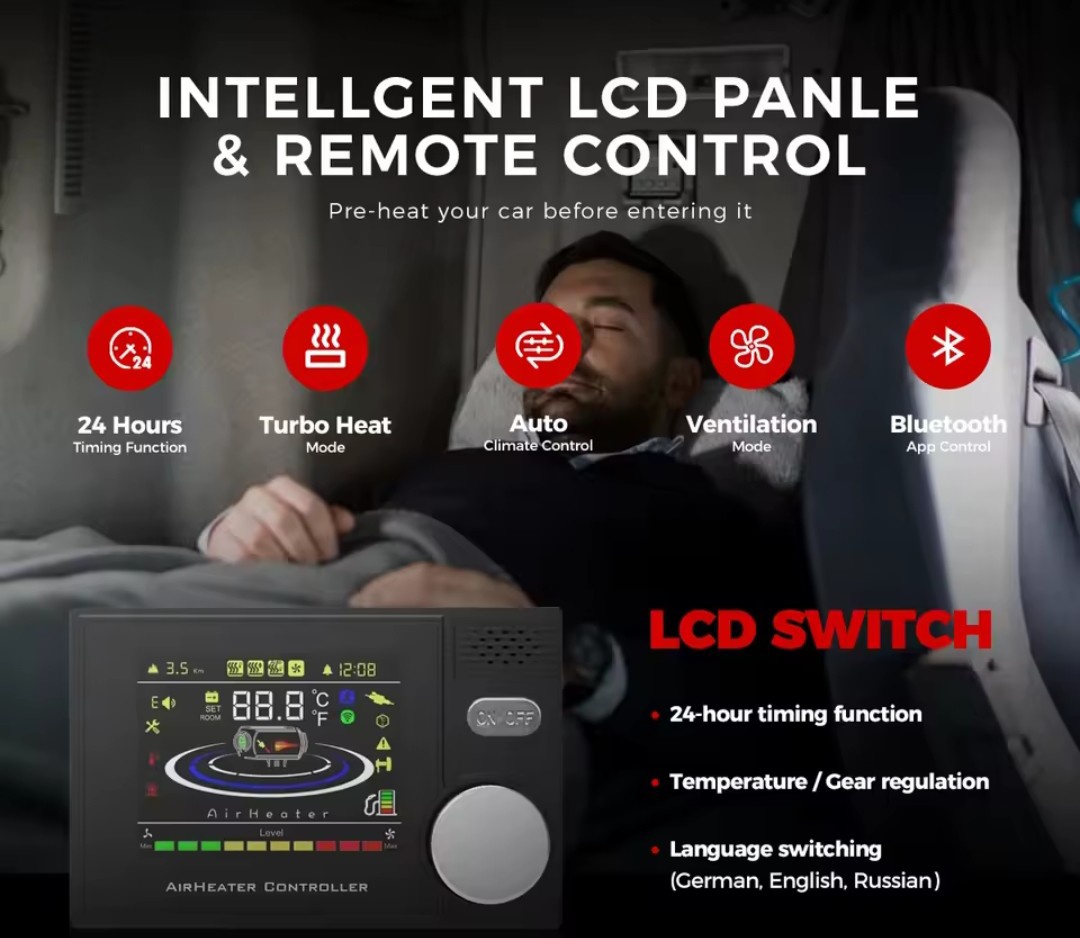 Naftové topení 8kW, 12-24-230V, auto START/STOP, bluetooth - 7