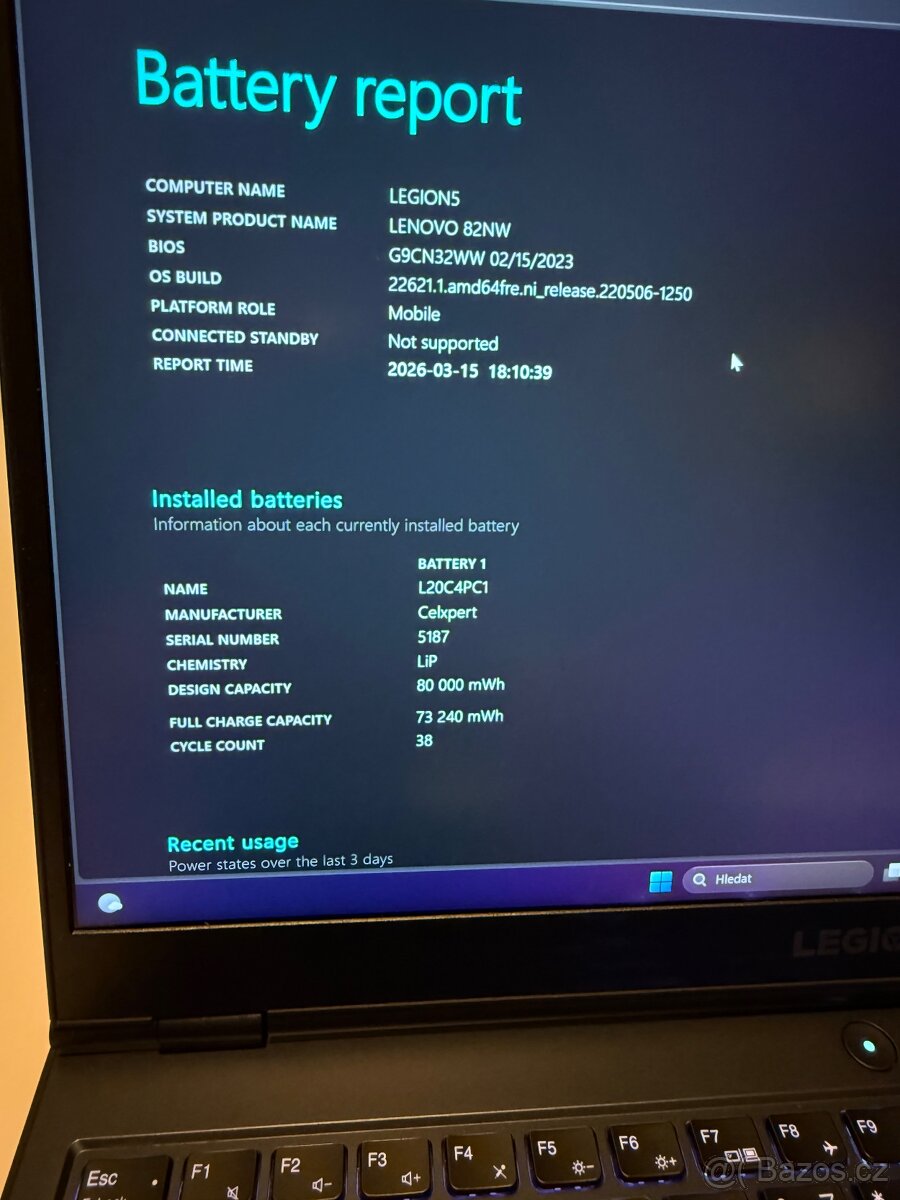 Herní notebook Legion s 2K displejom - 7