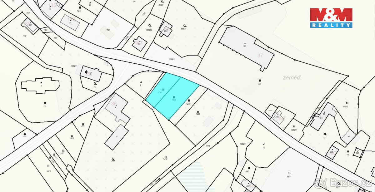 Prodej zasíťovaného pozemku, 1163 m2, Rychnov - Verneřice - 7