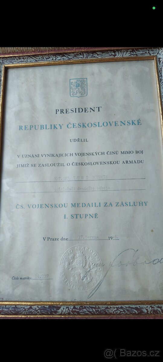 Dekrety které patřili Bohumíru Tuhému - 7