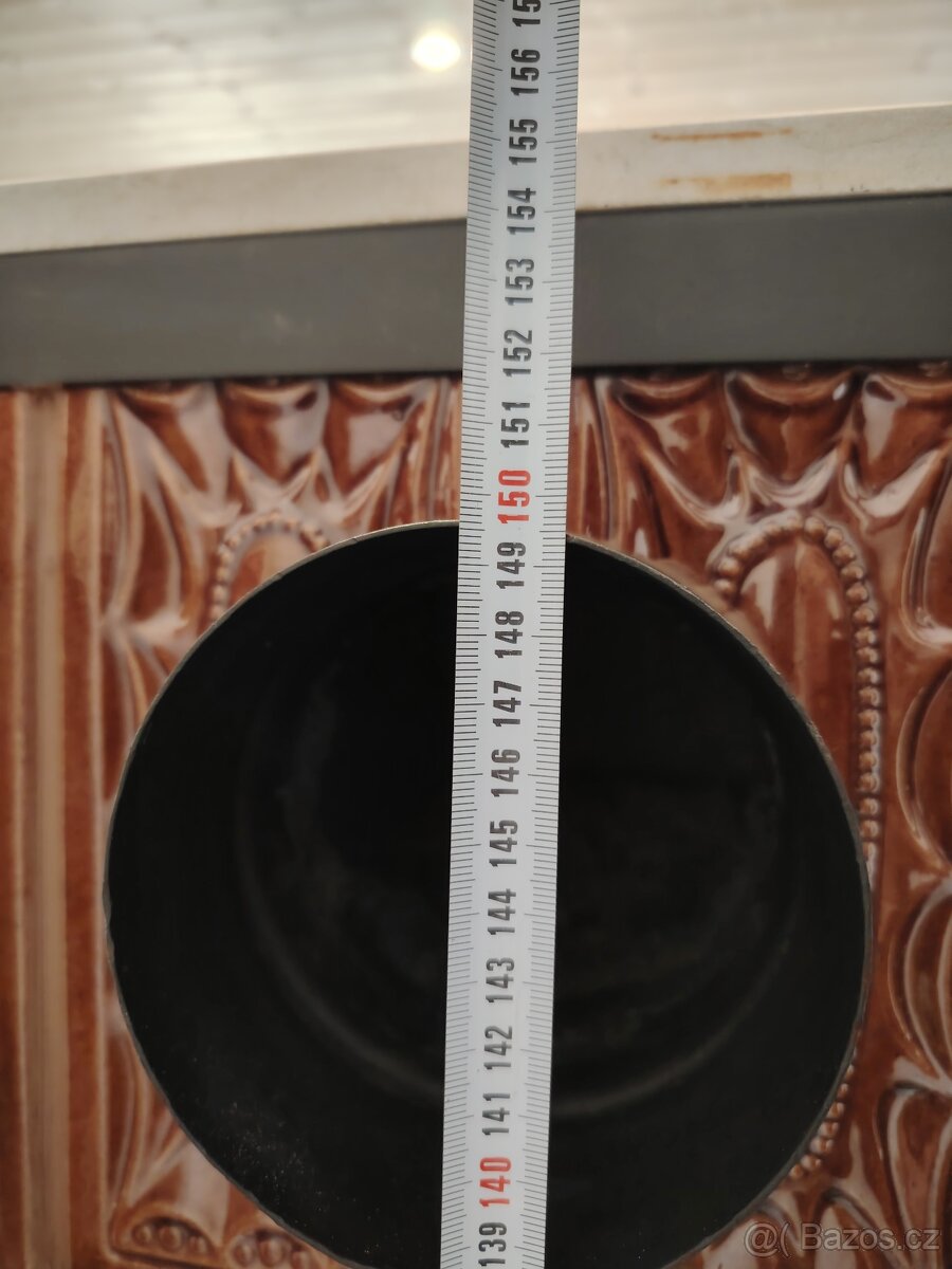 Kachlová kamna krbová Ema světle hnědá - 7