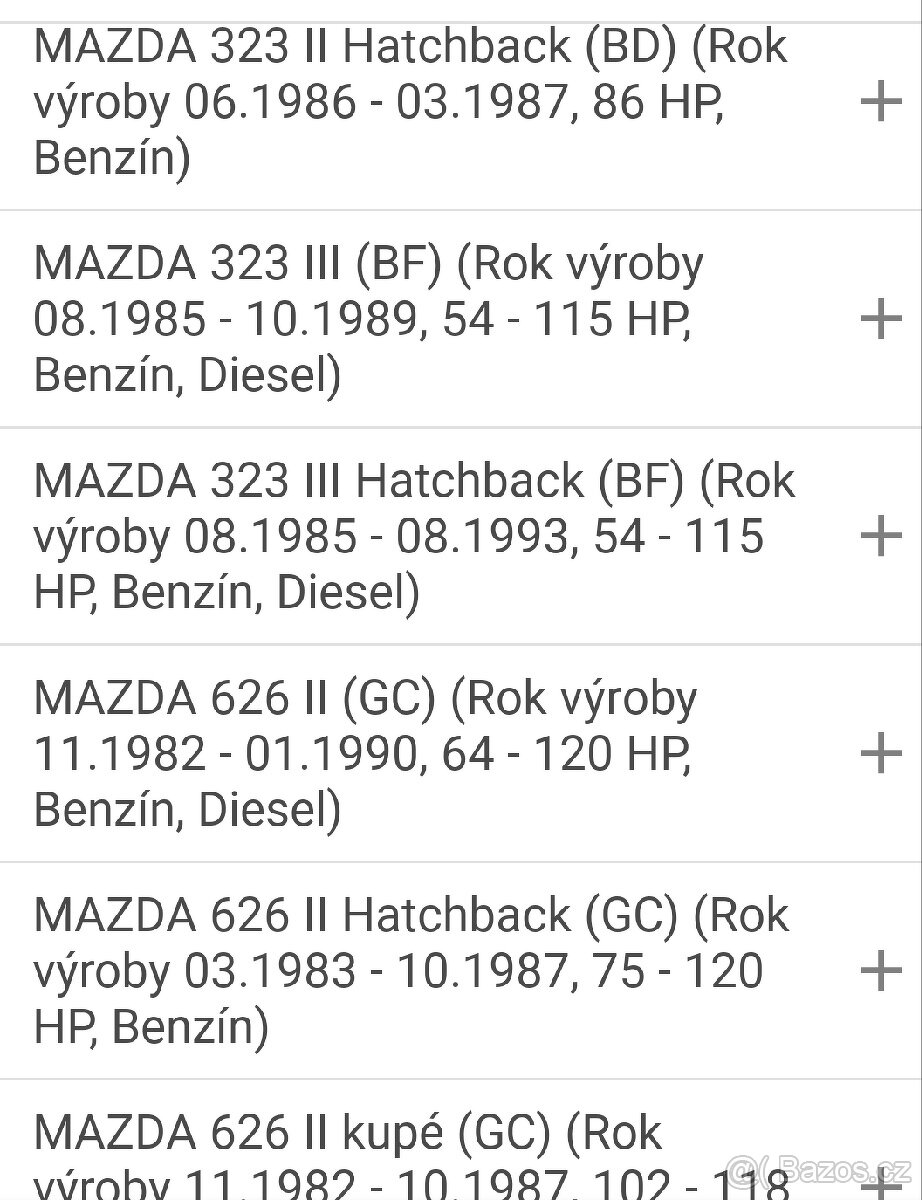 Mazda 323 ll. 626 ll. - 7