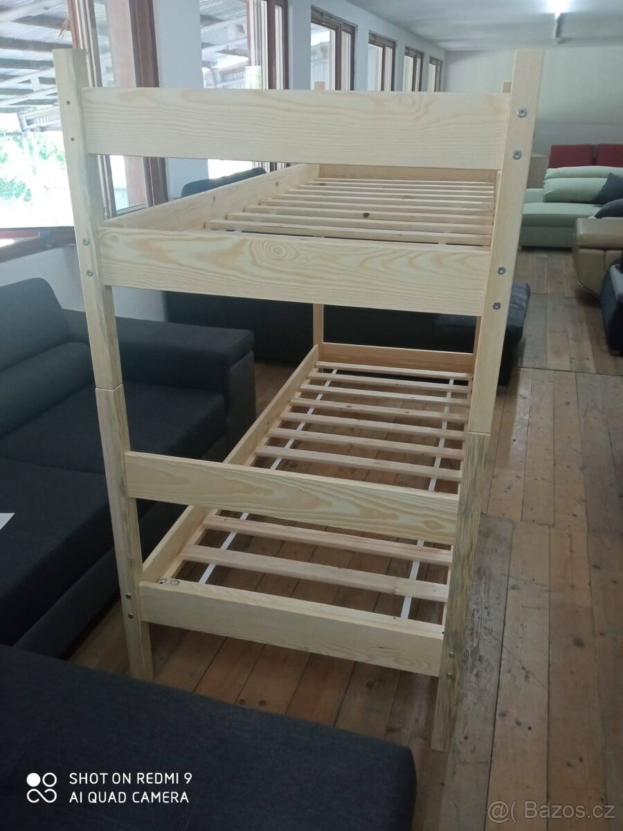 Vzorková masivní palanda /patrová postel šíře 80 a 90 cm - 7