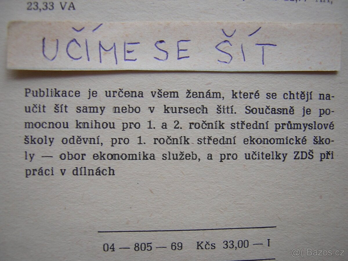 šijeme - učíme se šít - šití - 7