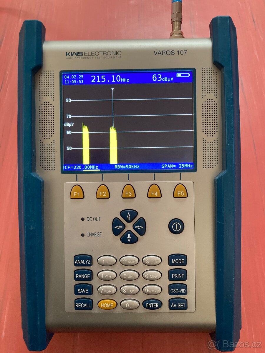 KWS Varos 107- měřící přístroj pro DVB T2,DVB-C,DOCSIS .... - 7