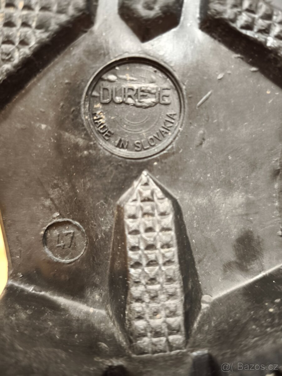 Gumové zateplené holínky s filcem - 7