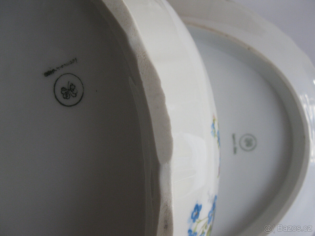 Starý porcelánový servis,strarožitná mísa na polévku,mísa - 7
