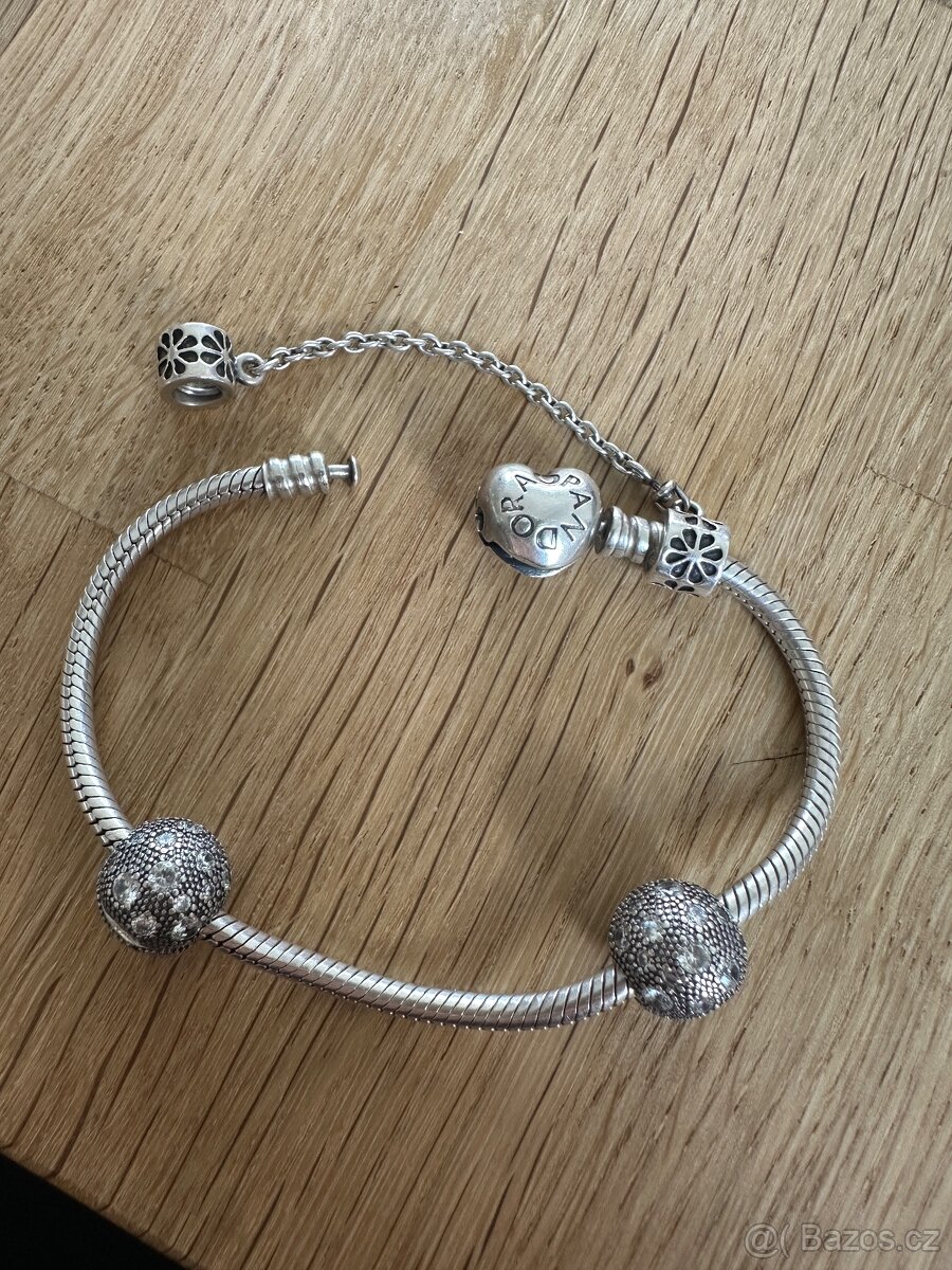 Stříbrný klip na Pandora náramek - 7
