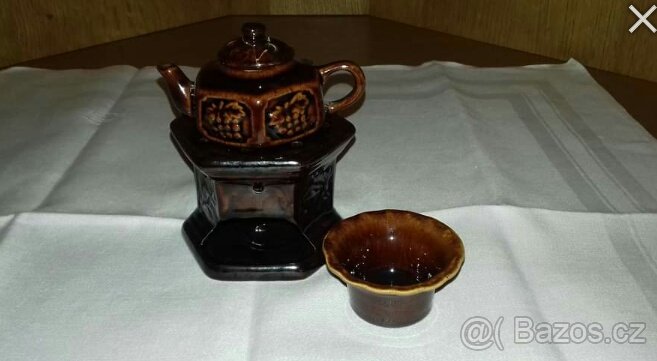 hmoždíře, váhy, svícny, porcelán, stará keramika - mix věcí - 7