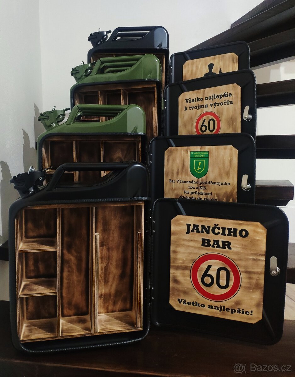 Kanister bar, minibar, kovová bandaska - 7