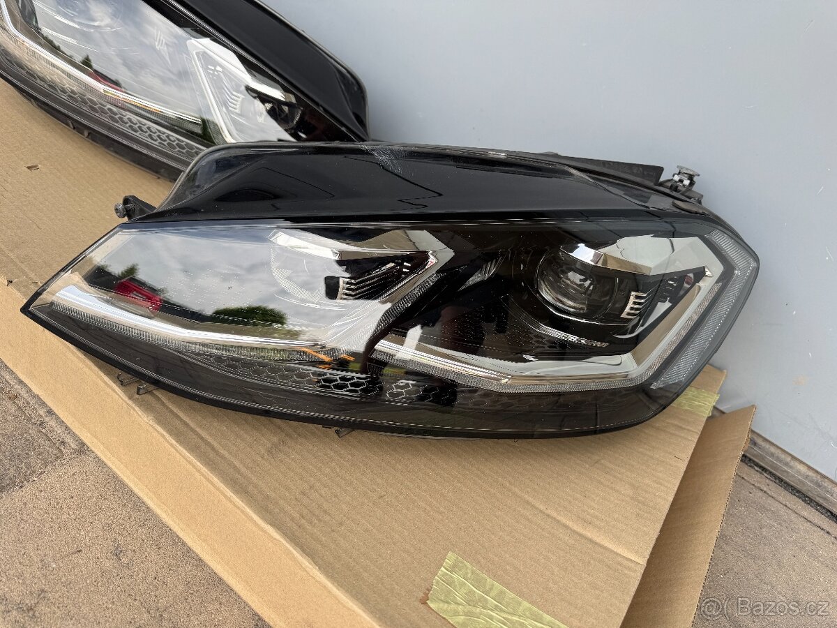 levý a pravý full led světlomet VW GOLF VII lift - 7