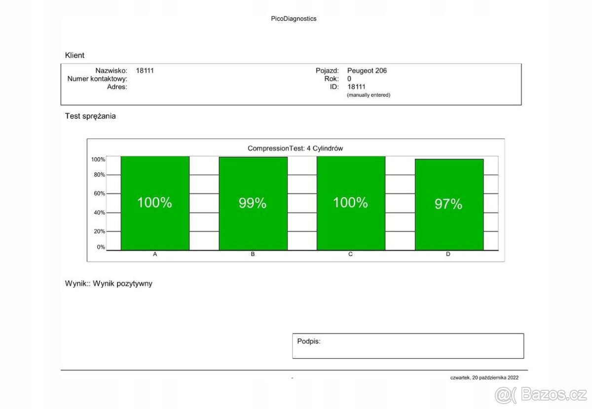PEUGEOT 206 1.4HDi 70HP MOTOR 8HZ VSTŘIKOVACÍ - 7