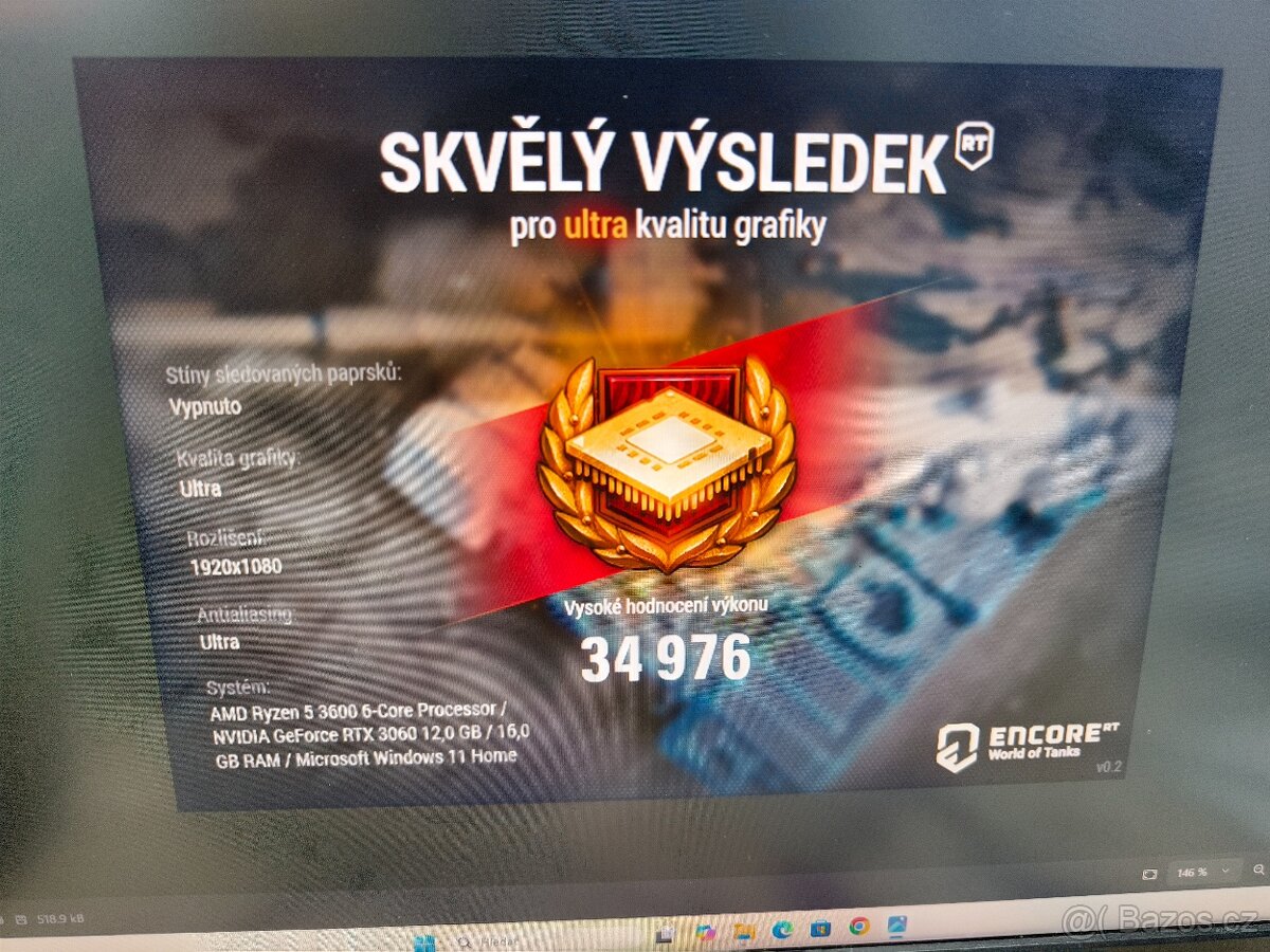 6 jádro Ryzen 5 3600, 16GB, RTX3060 12GB, 1TB SSD - záruka - 7