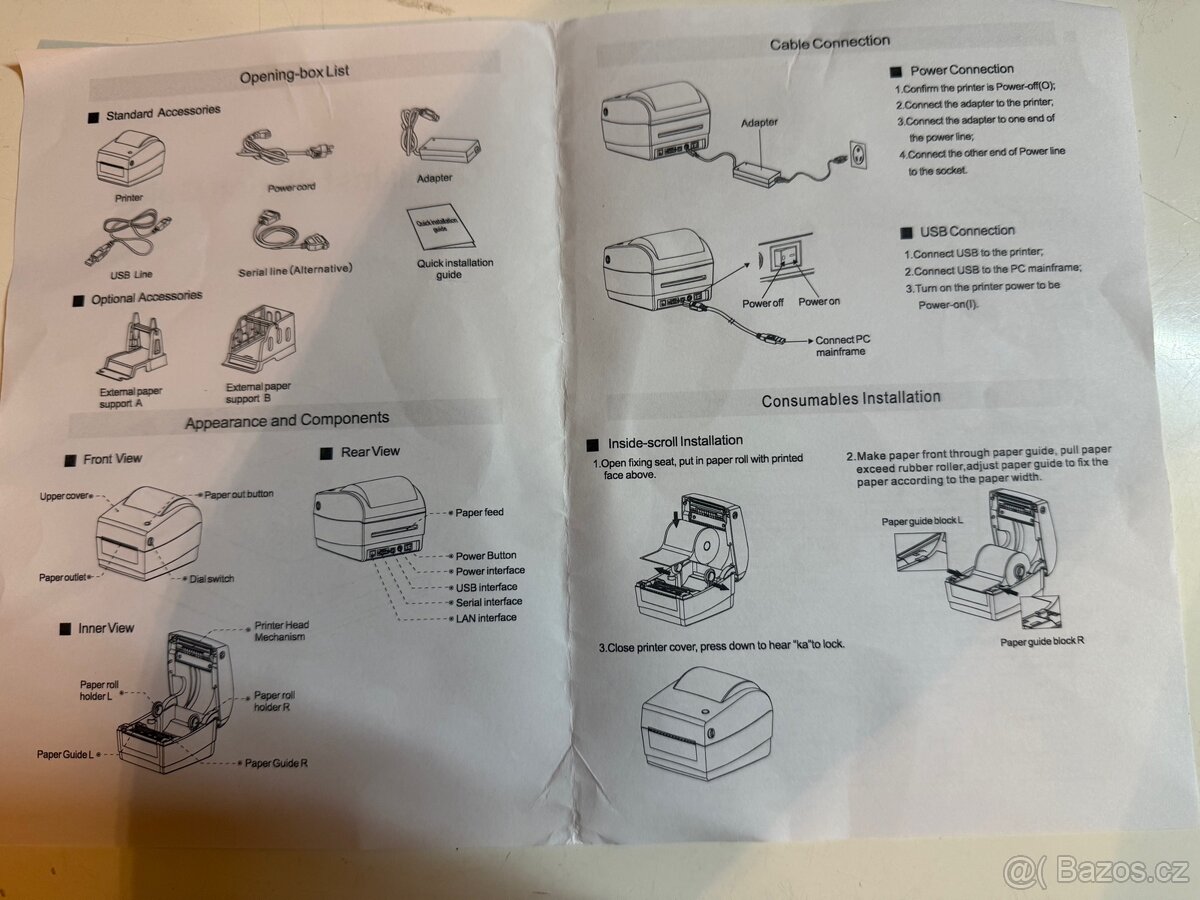 Termotiskárna štítků 4x6palců - 7