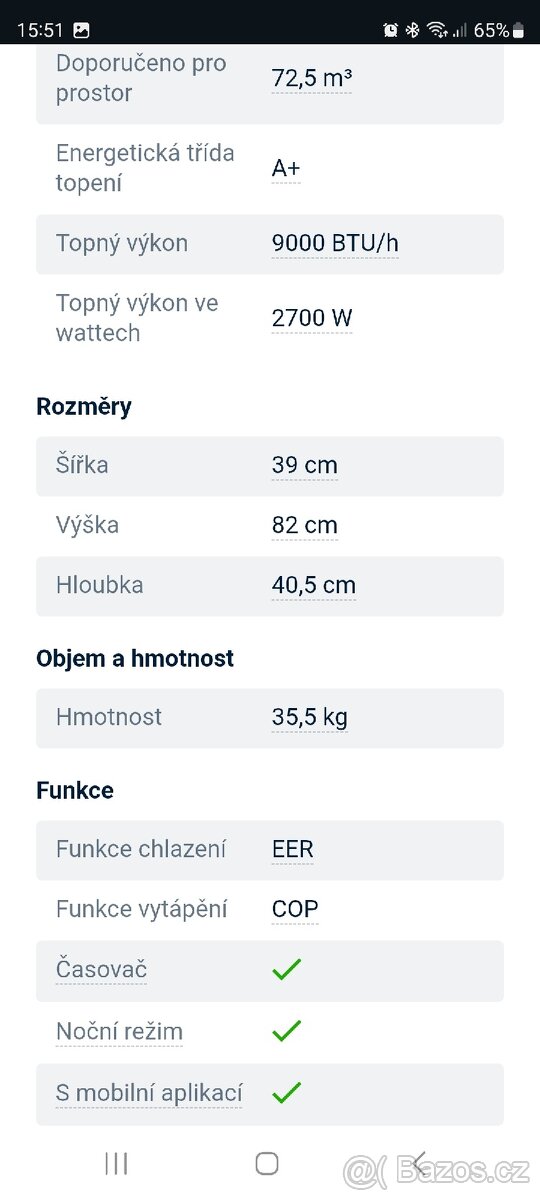 mobilní klimatizace Daitsu - 7