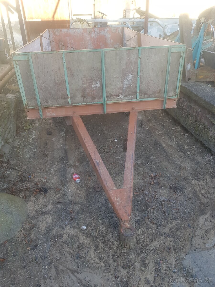 vlek za traktor ,vůz , vlečka , vozík ,kára - 7