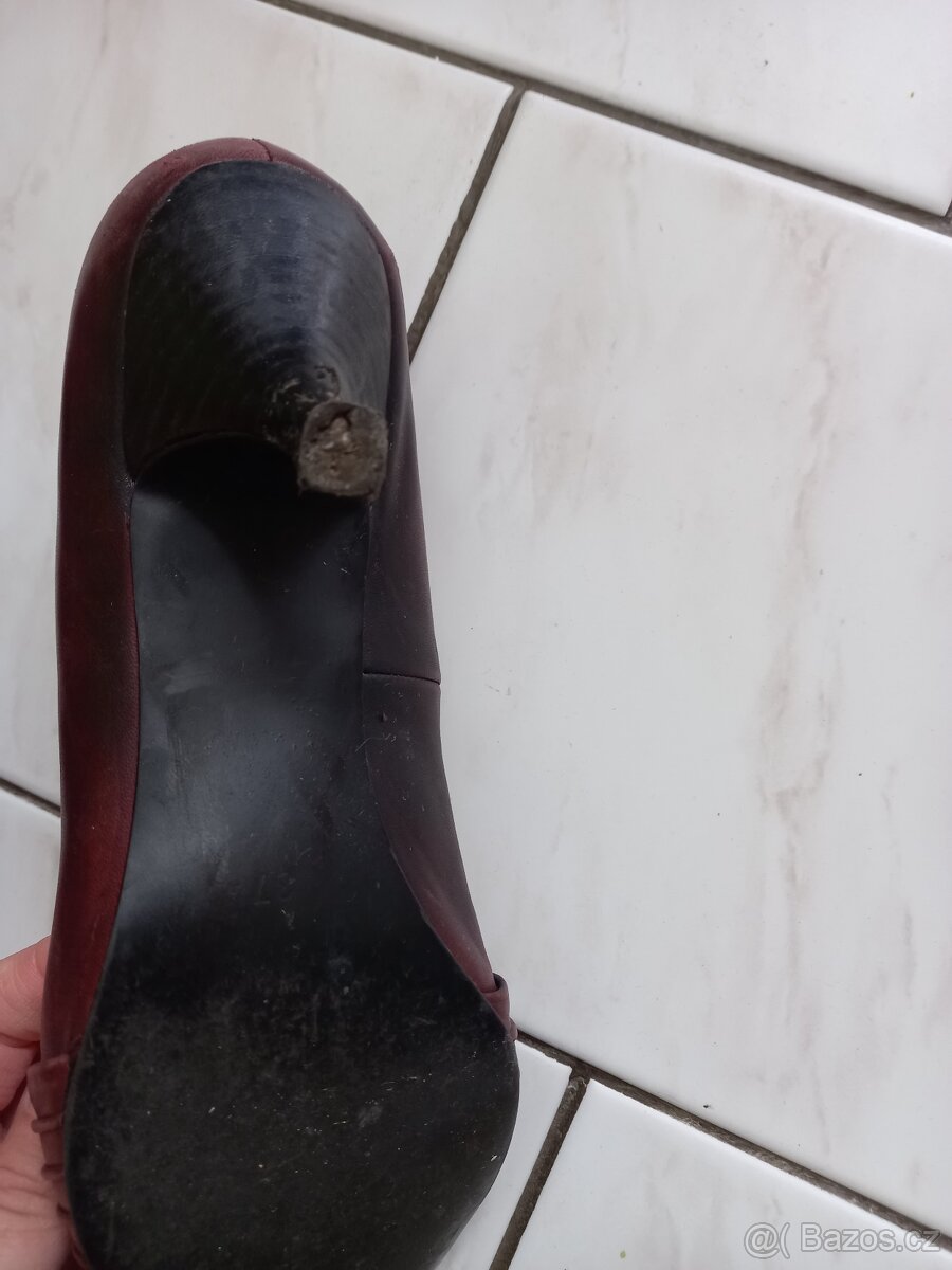 Vínové lodičky Tamaris vel.37 - 7