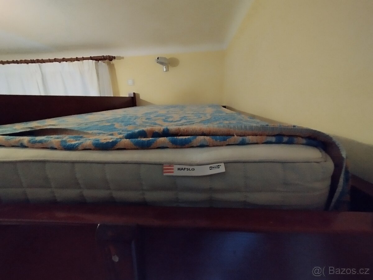 Patrová Bytelná Postel z MASIVU + Matrace HAFSLO IKEA ZDARMA - 7