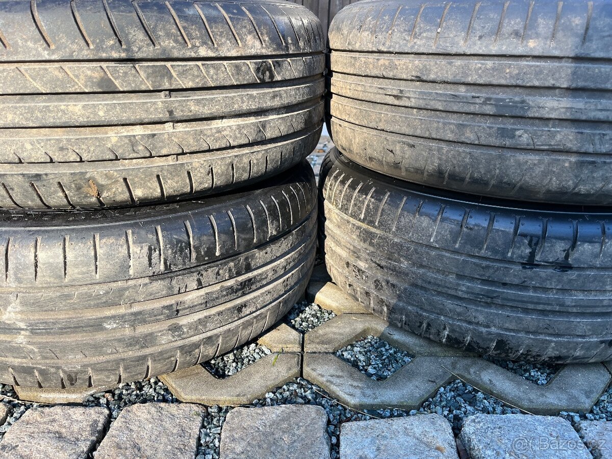 4x alu disky 5x112 R16, letní pneu 70% - 7