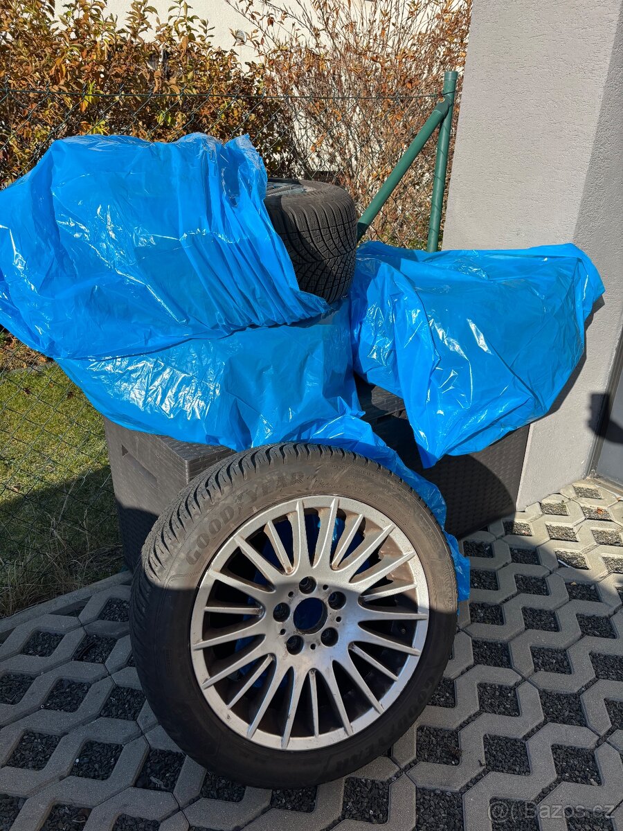 Original BMW Alu zimni kola 225/50 r17, GoodYear MS Runflat - 7