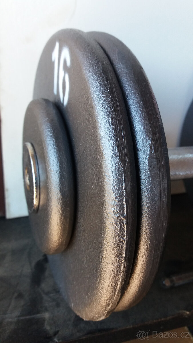 Profi pevné jednoruční činky 2 - 100kg NOVÉ - 7