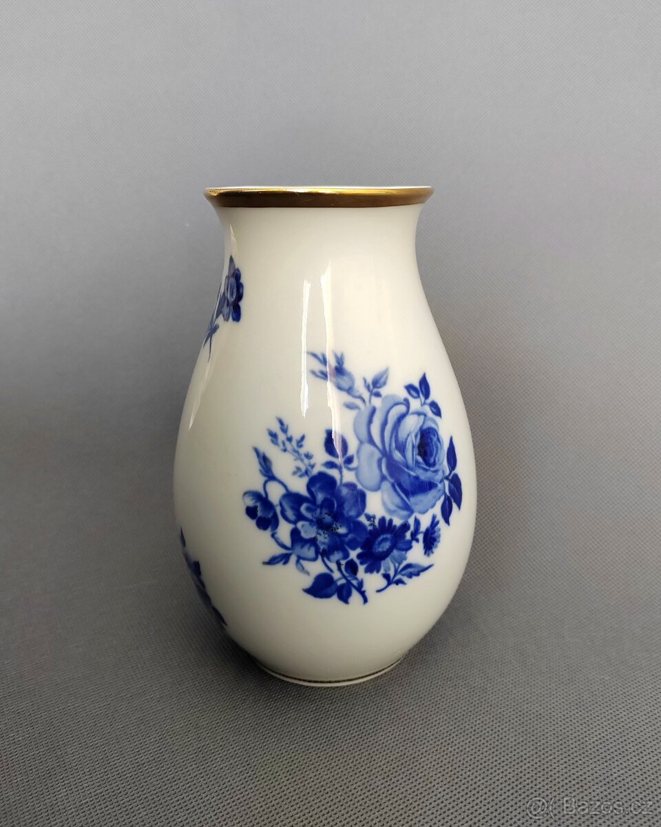 Okouzlující porcelánová váza od Royal KPM z Echt Cobalt - 7