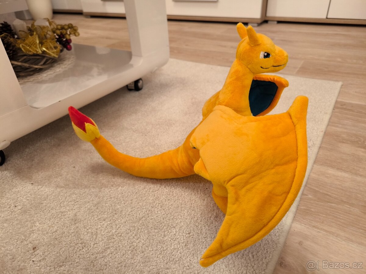 Pokemon plyšový Charizard vel 37cm kvalitní nový s vysačkou - 7