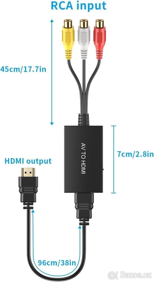 Převodník RCA na HDMI / Podpora 1080P - 7